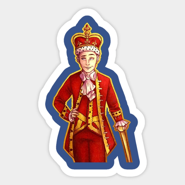 the king george Sticker by iritaliashemat